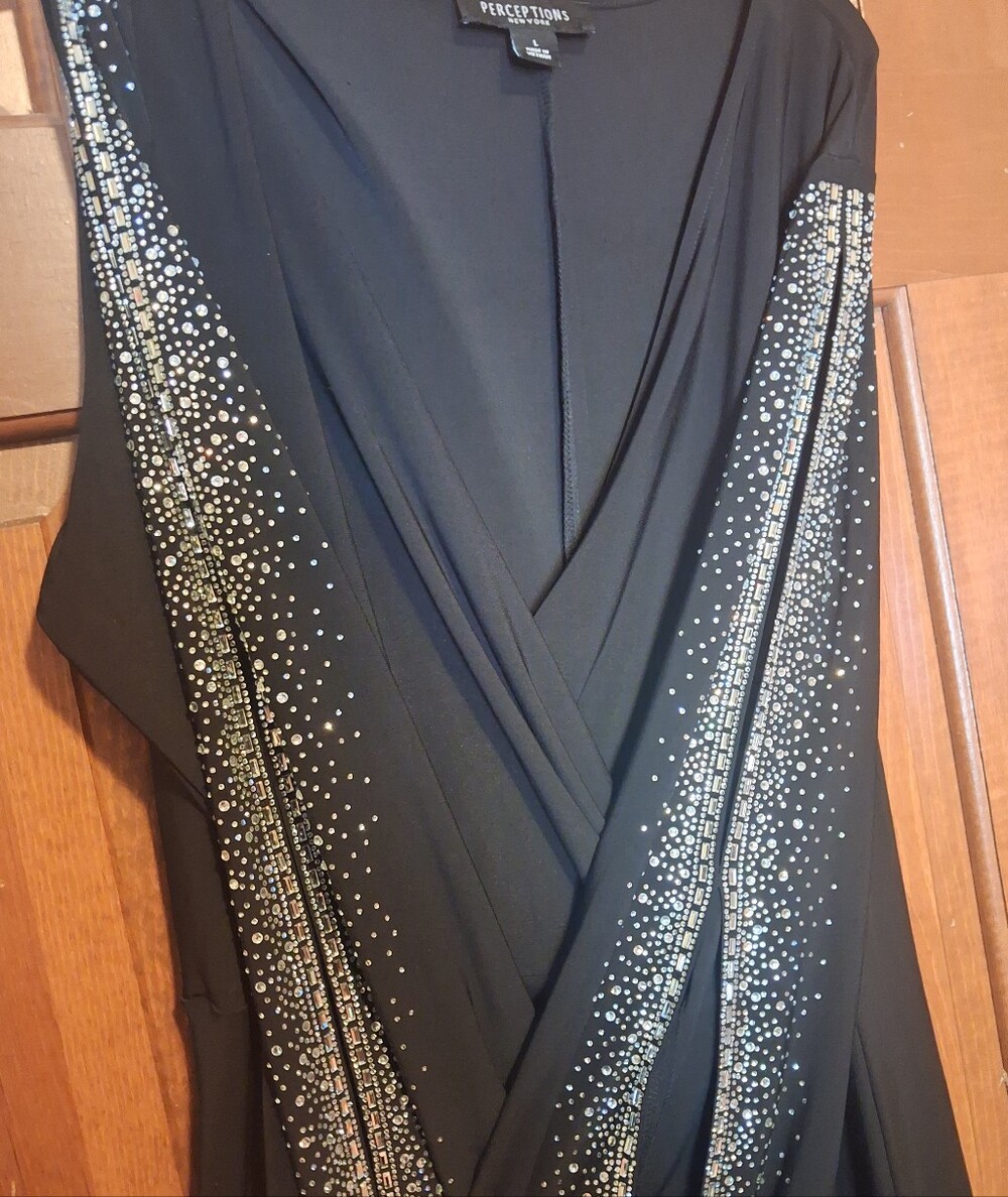 New Fancy and Sparkly Black Dress